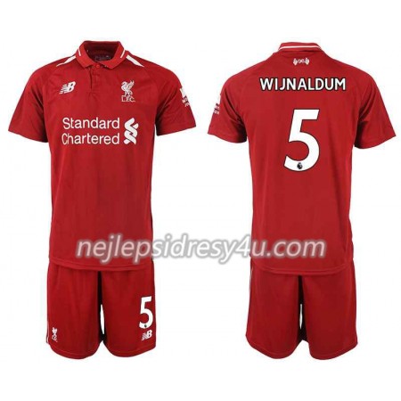 Fotbalový Dres Liverpool WIJNALDUM 5 Dětské Domácí 2018/19